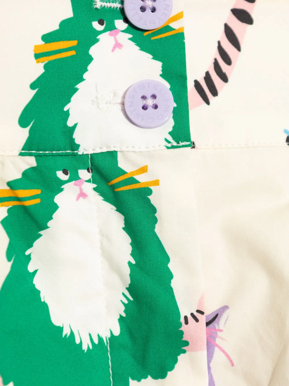 Stella McCartney Kids Shorts met grafische print Beige