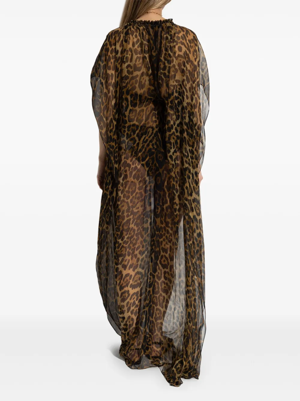 TOM FORD Zijden jurk Bruin