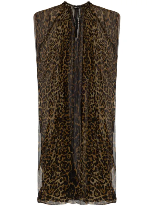 TOM FORD robe en soie - Marron - TOM FORD - Modalova