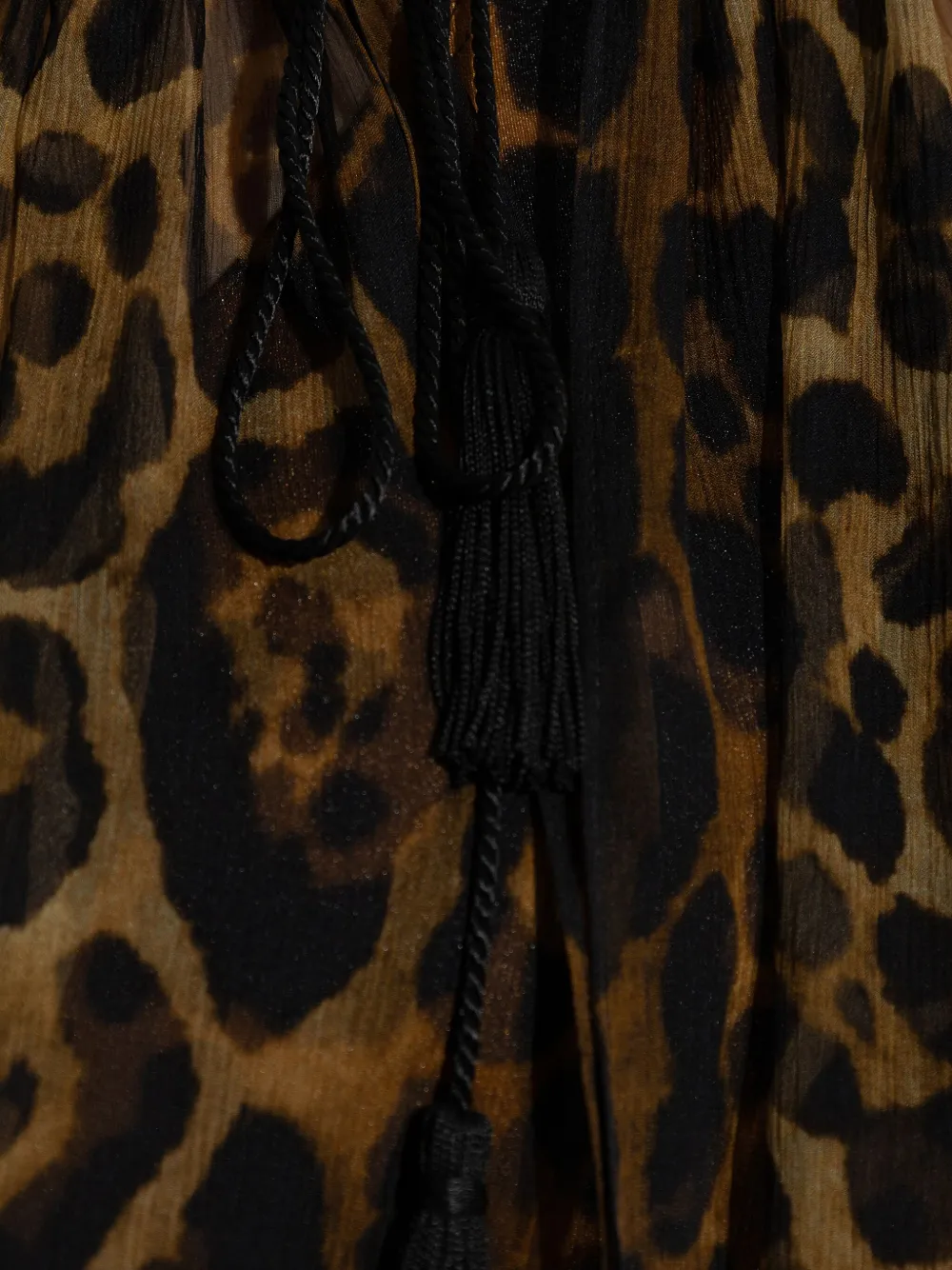 TOM FORD Zijden jurk Bruin