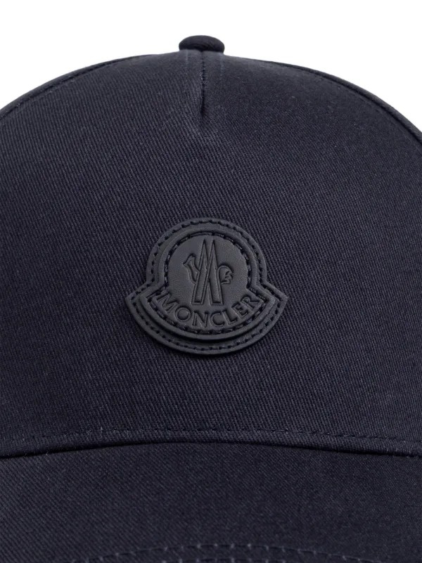 Moncler Gabardine Cotton Baseball Cap | Blue | FARFETCH