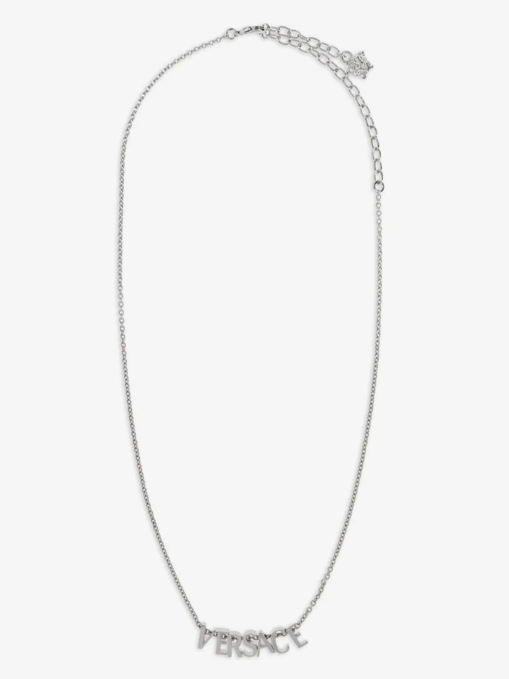 Versace logo-lettering necklace | Silver | Image 1