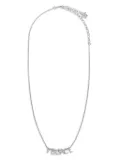 Versace logo-lettering necklace - Silver