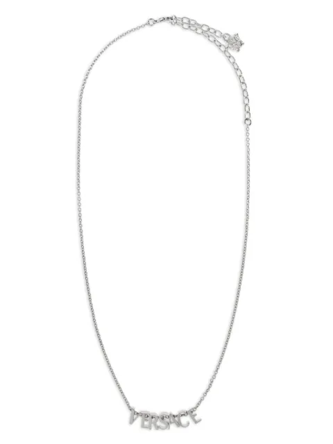 Versace logo-lettering necklace