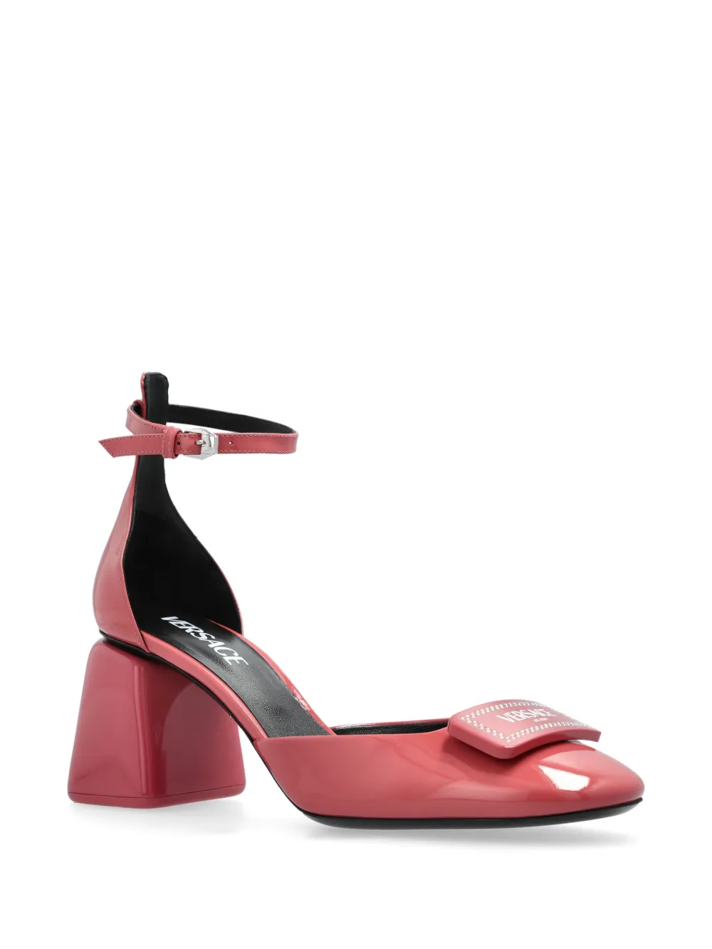 Versace 70mm leather pumps - Roze