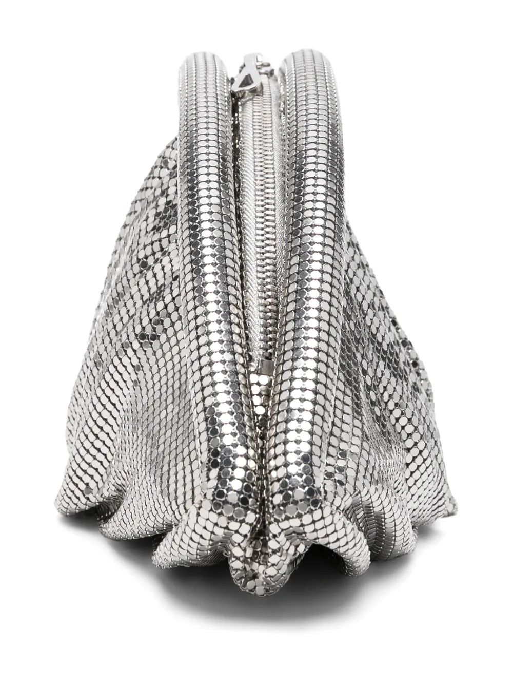 Rabanne Mesh Evening Clutch In Silber