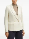 Forte Forte double-breasted twill blazer - Neutrals