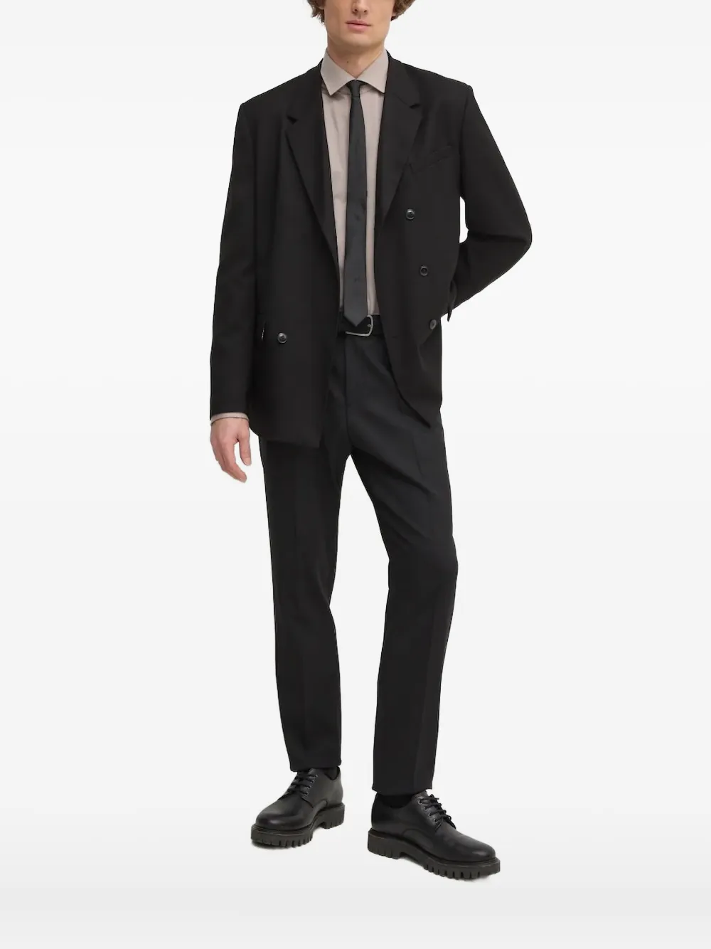 Michael Kors embroidered-logo long-sleeve shirt | Neutrals | Image 1