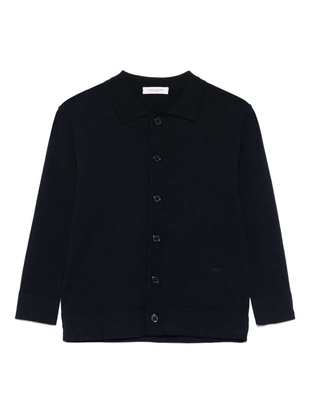 Paolo Pecora Kids Fijngebreid shirt Blauw