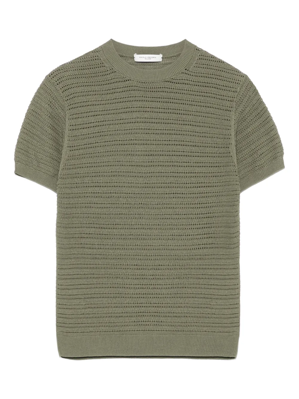 Paolo Pecora Kids Gebreid T-shirt Groen