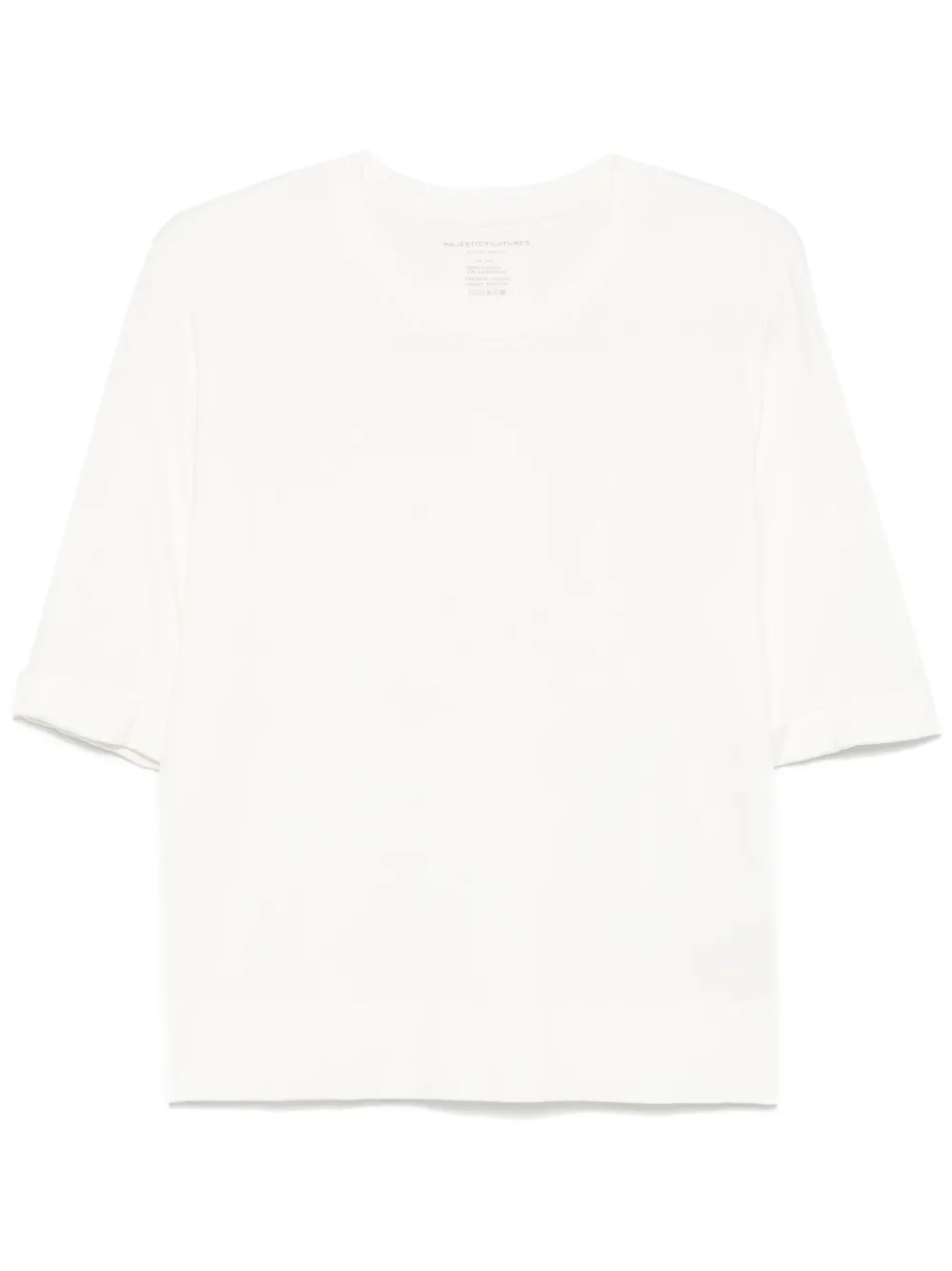 Majestic Filatures T-shirt met korte mouwen Wit
