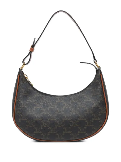 Céline Pre-Owned 2022 Triomphe Coated Canvas Ava shoulder bag
