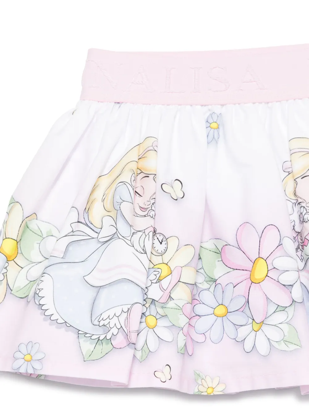 Monnalisa x Disney Alice katoenen rok Roze