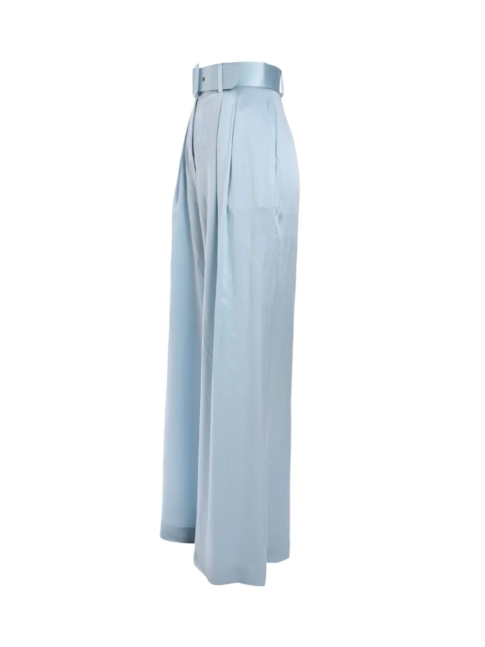 ZIMMERMANN Zijden plooibroek Blauw