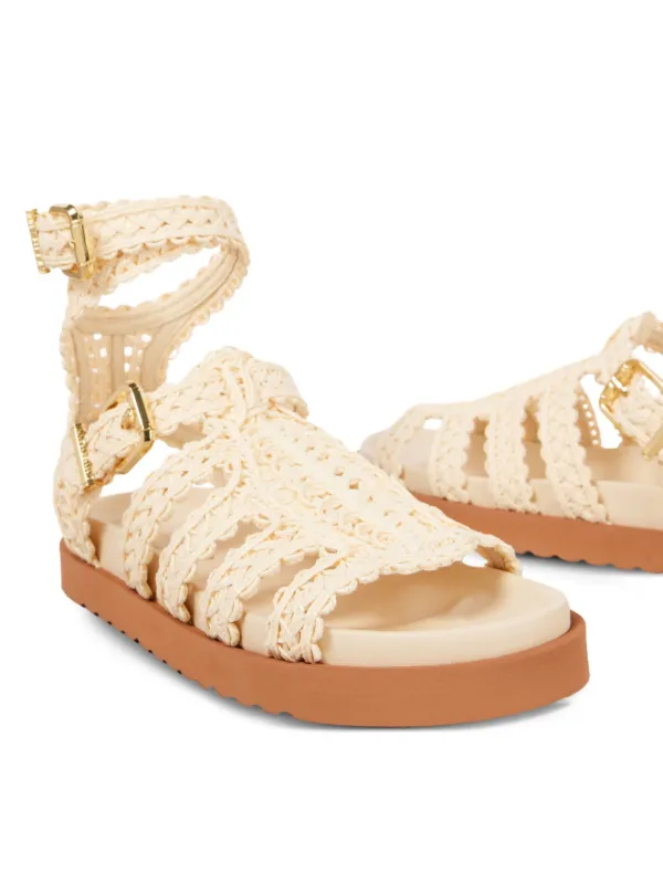 ZIMMERMANN Goldie Gladiator Sandals | Neutrals | FARFETCH