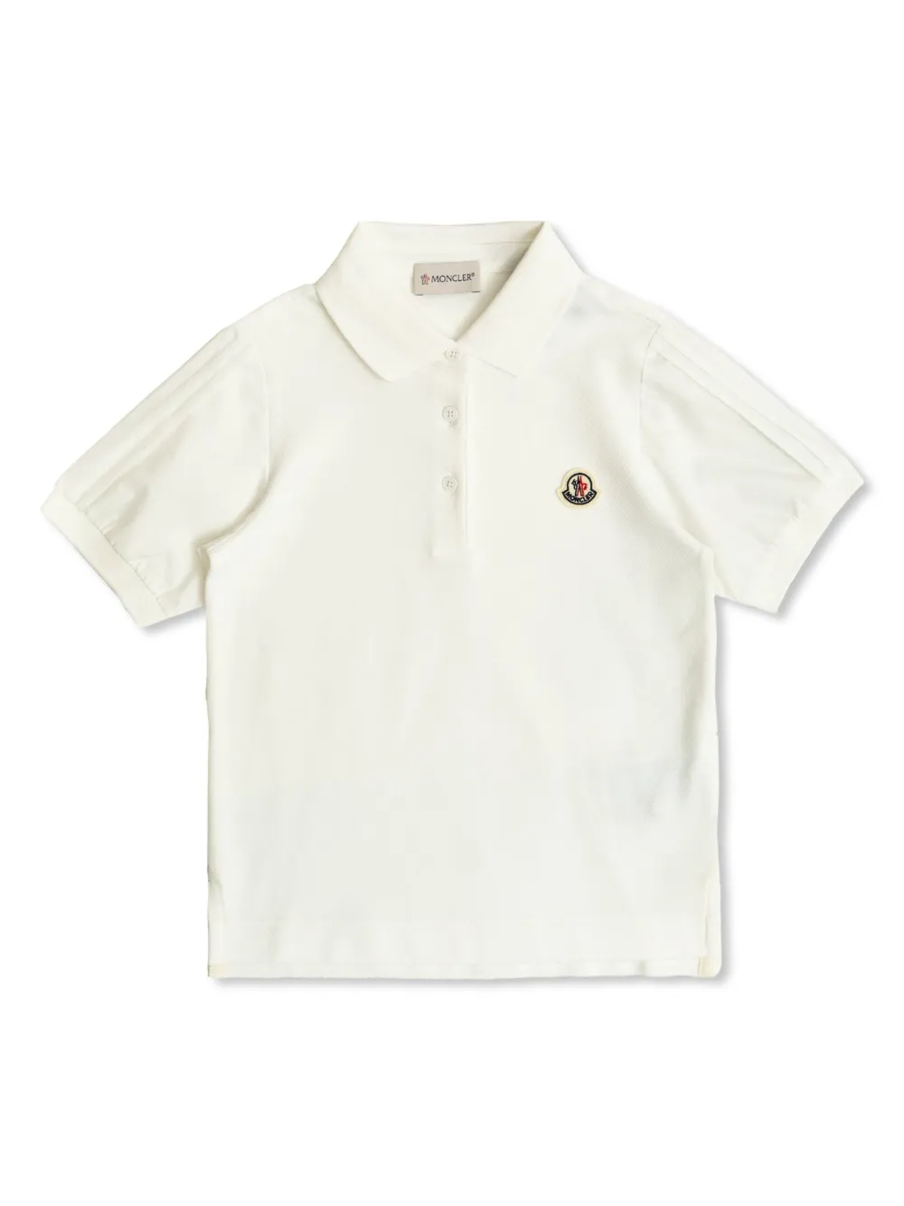Moncler Enfant Katoenen poloshirt Wit