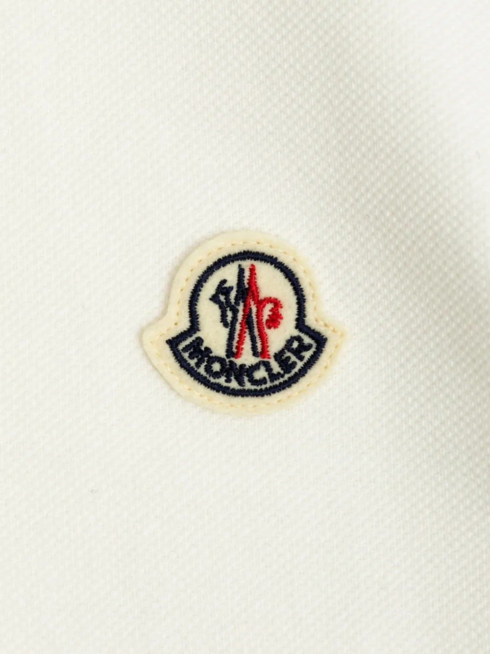 Moncler Enfant Katoenen poloshirt Wit