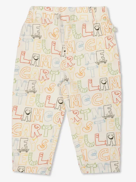 Stella McCartney Kids all over graphic print trousers
