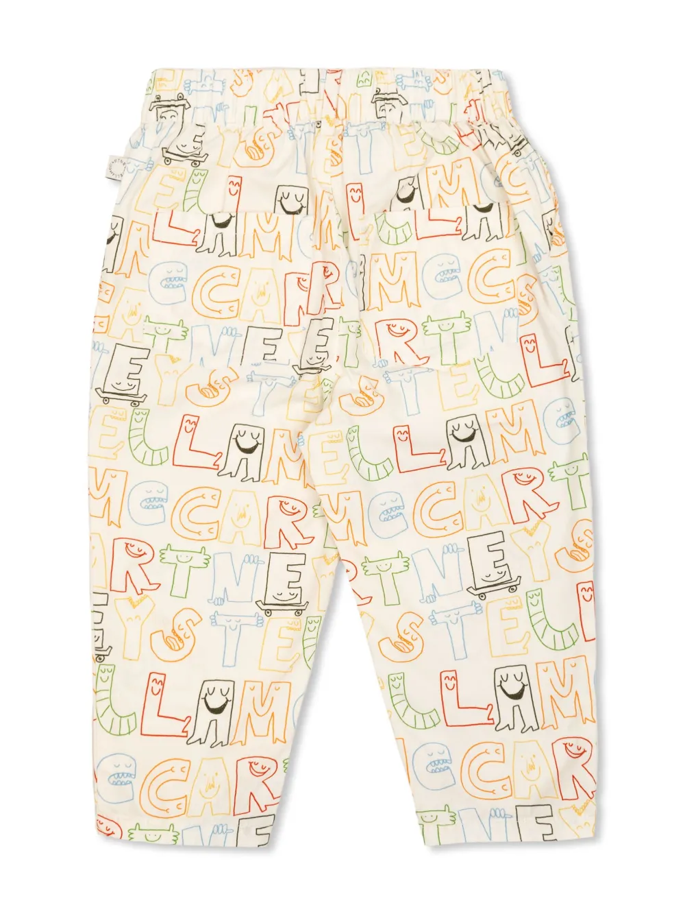 Stella McCartney Kids all over graphic print trousers - Wit