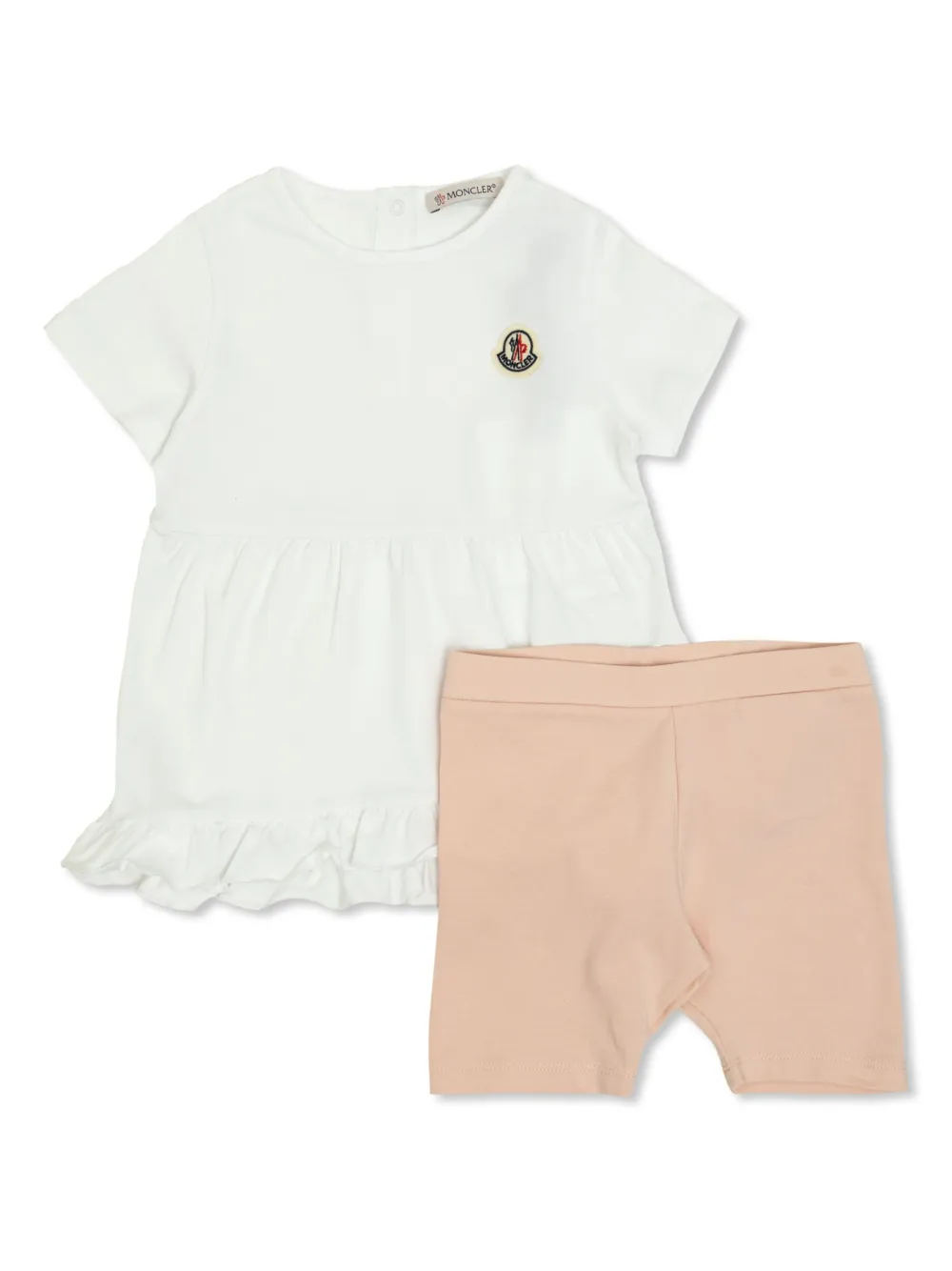 Moncler Enfant Shorts met logopatch Wit