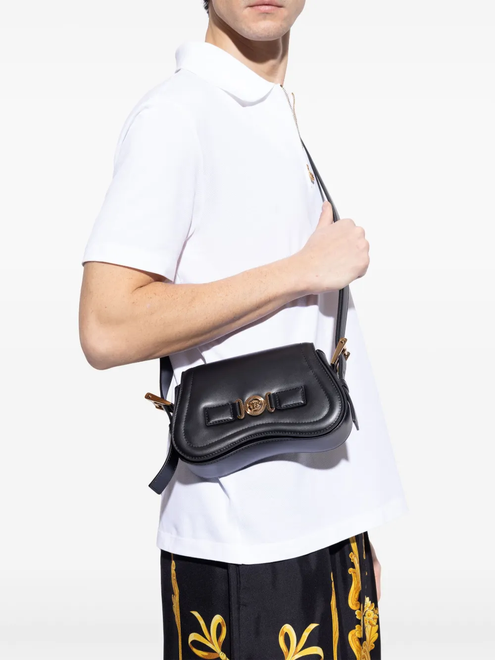 Versace Medusa shoulder bag - Zwart