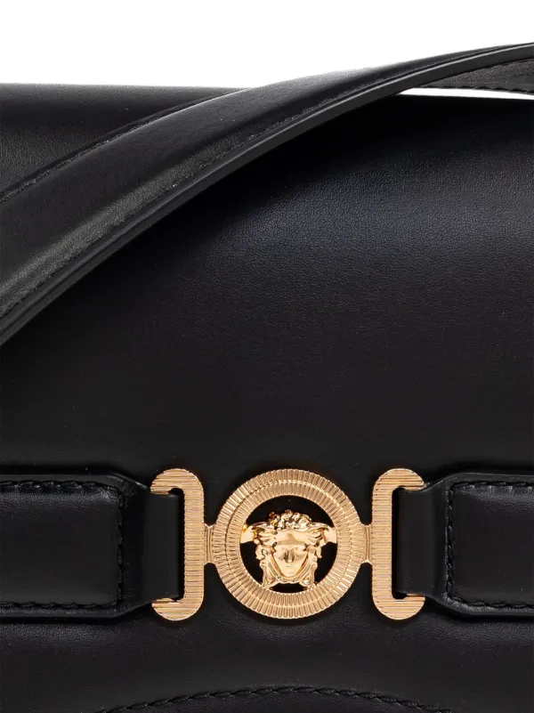 【関税＆送料込み】VERSACE Otherbags Black Handbag Cargo Large Versace - pyramid-style leather