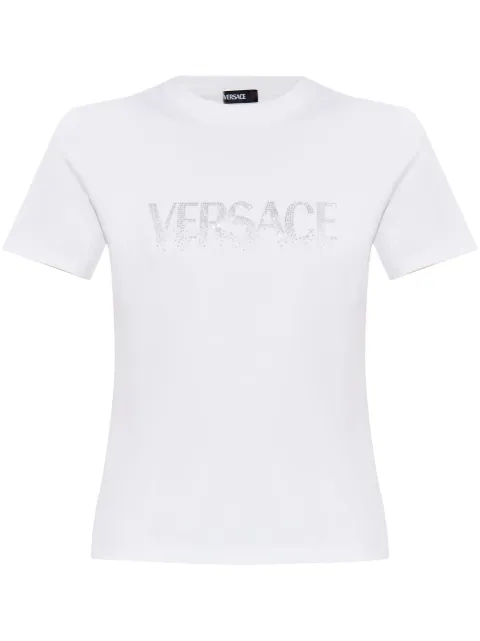 Versace crystal-embellished T-shirt 