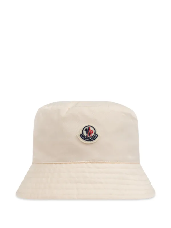 モンクレール キッズ バケットハット MONCLER 2025春夏新作キッズ ロゴパッチ付き バケットハット