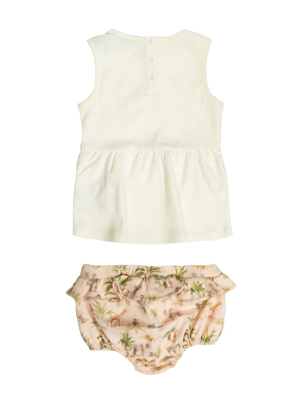 Moncler Enfant cotton dress - Wit