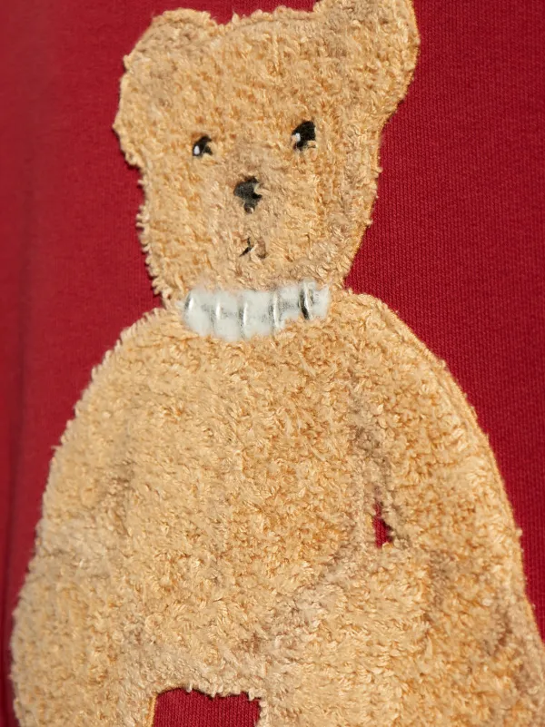 Palm Angels bear-motif Bomber Jacket | Red | FARFETCH