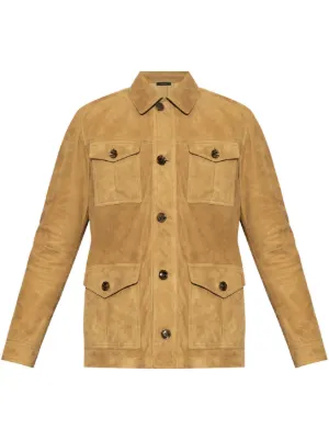 TOM FORD スエード ジャケット | ニュートラル | FARFETCH JP