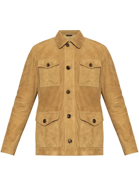 TOM FORD chamarra de gamuza