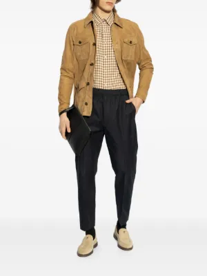 グッチ トムフォード期 レザー ジャケット ライダース　スエード アーカイブ GUCCI 良品△GUCCI グッチ ヴィンテージ スウェードレザー トム