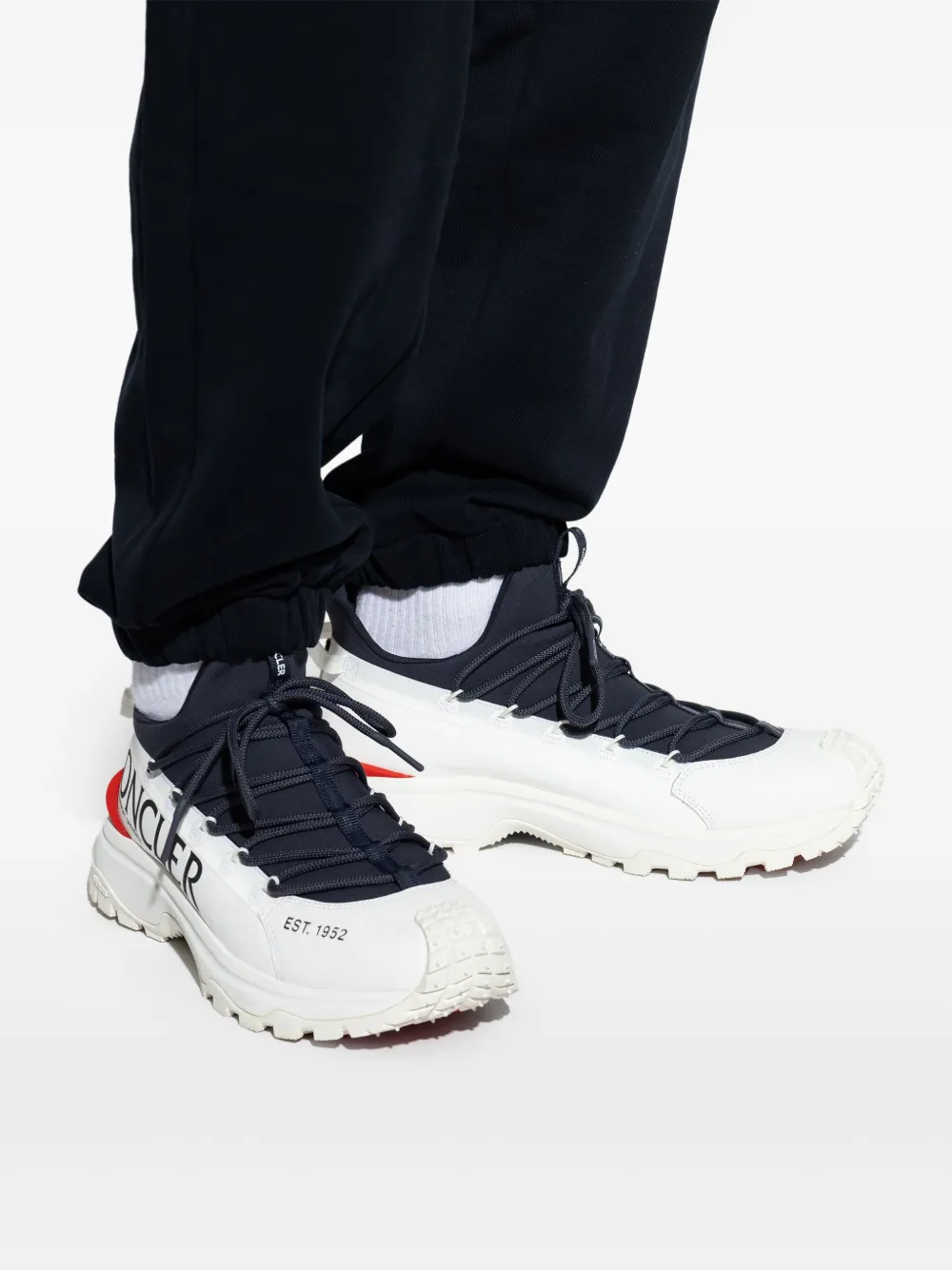 Moncler logo-print sneakers White