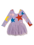 Stella McCartney Kids star-print dress - Purple