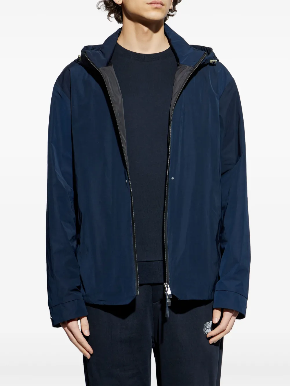 Moncler Lacha jack met capuchon Blauw