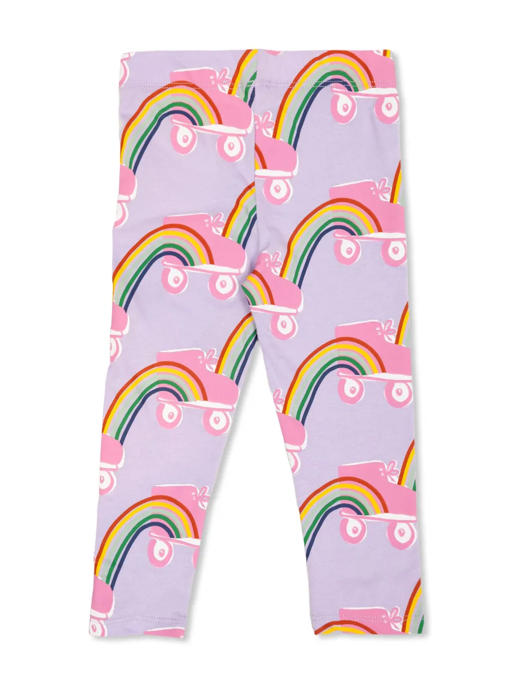 Stella McCartney Kids Rainbow-print trousers - Paars