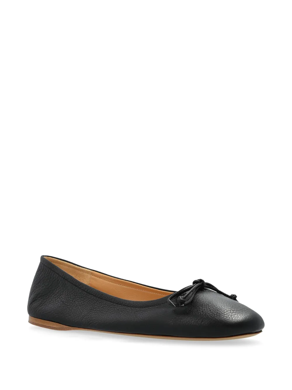 JW Anderson leather ballerina shoes - Zwart