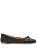 JW Anderson leather ballerina shoes - Black
