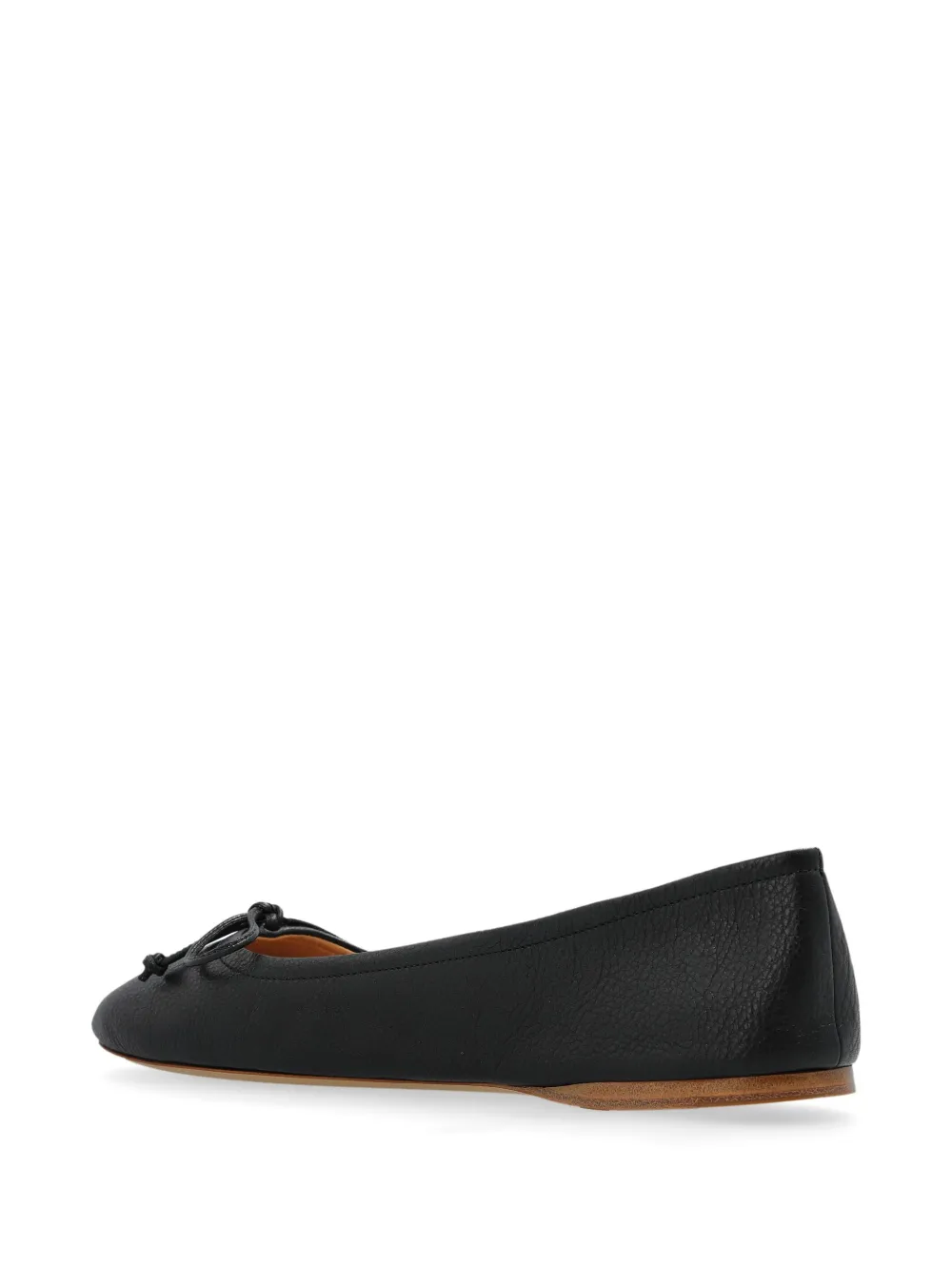 JW Anderson leather ballerina shoes Black