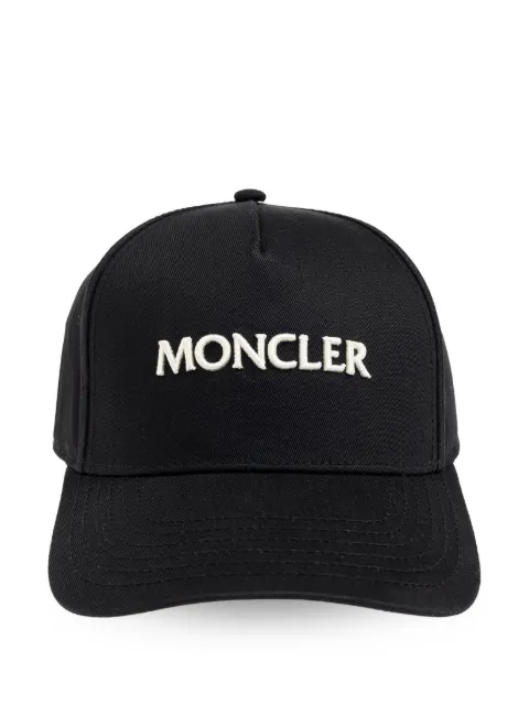 Moncler logo-embroidered gabardine cap 
