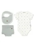 Moncler Enfant cotton shorts set - White