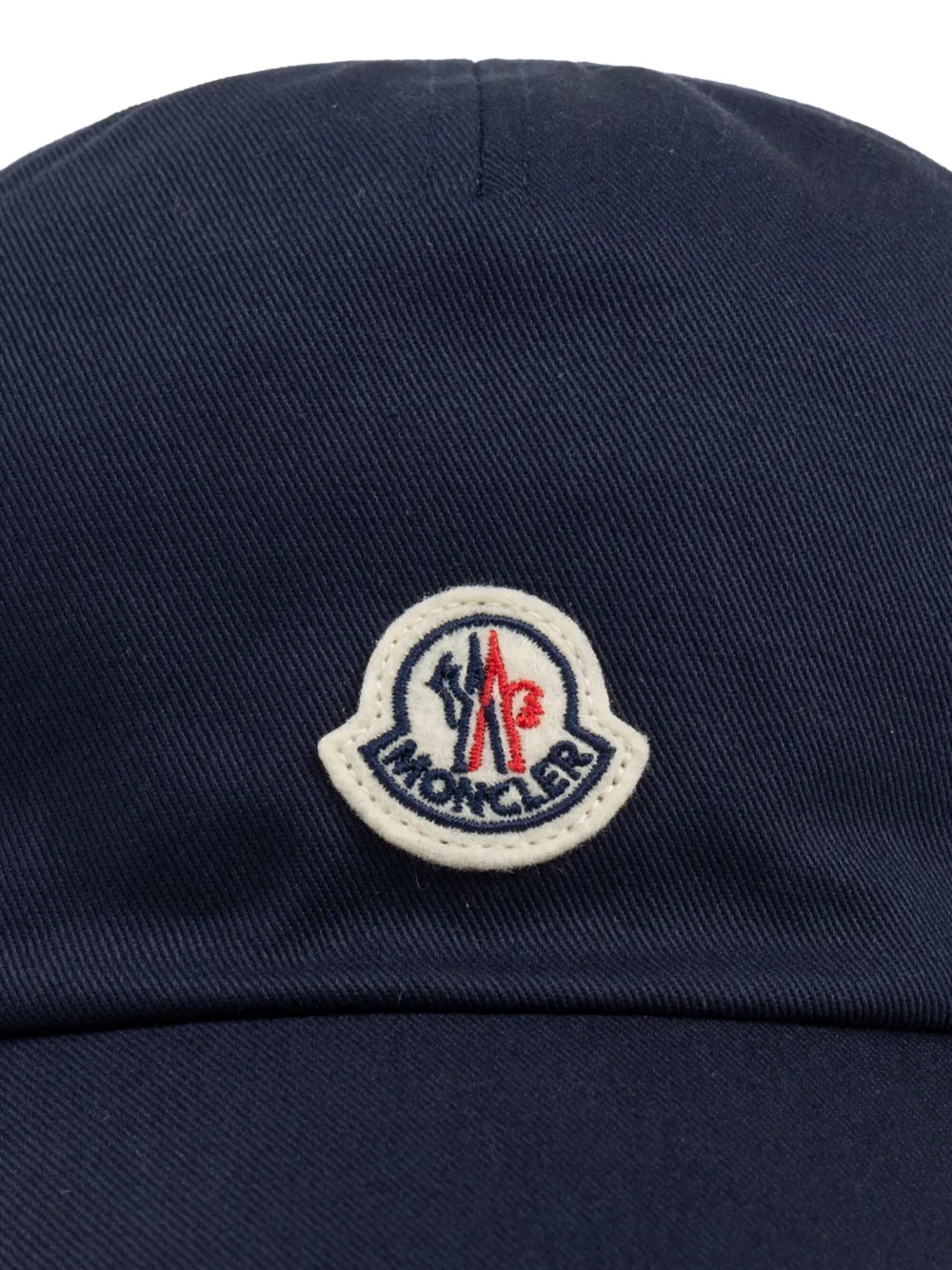 Moncler Enfant Gabardine katoenen honkbalpet Blauw