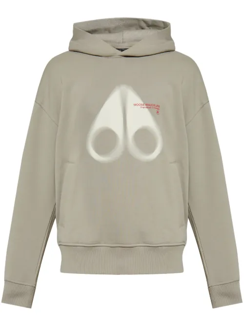 Hoodie à logo imprimé - Moose Knuckles - Modalova