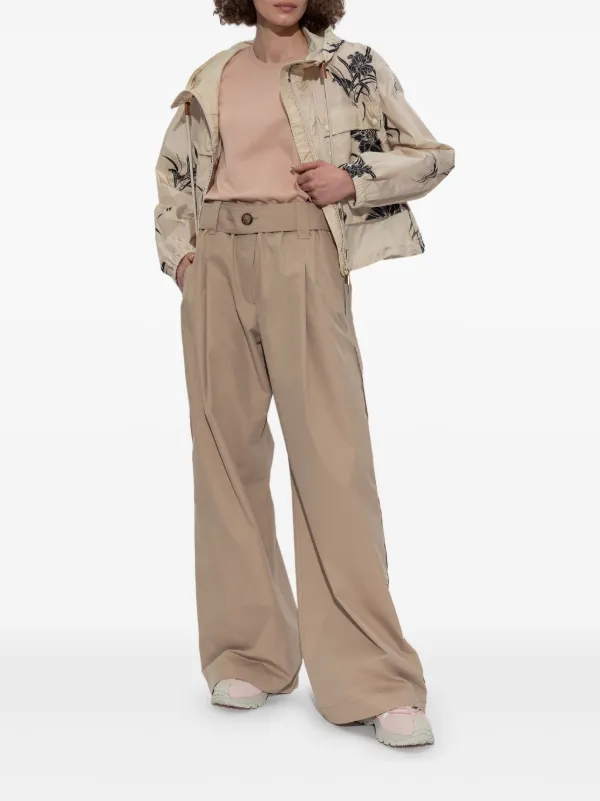 MONCLER フローラルプリントジャケット Moncler フローラル ジャケット | ニュートラル | FARFETCH JP