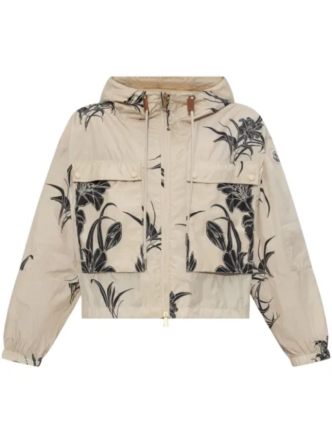 Moncler chamarra con estampado floral