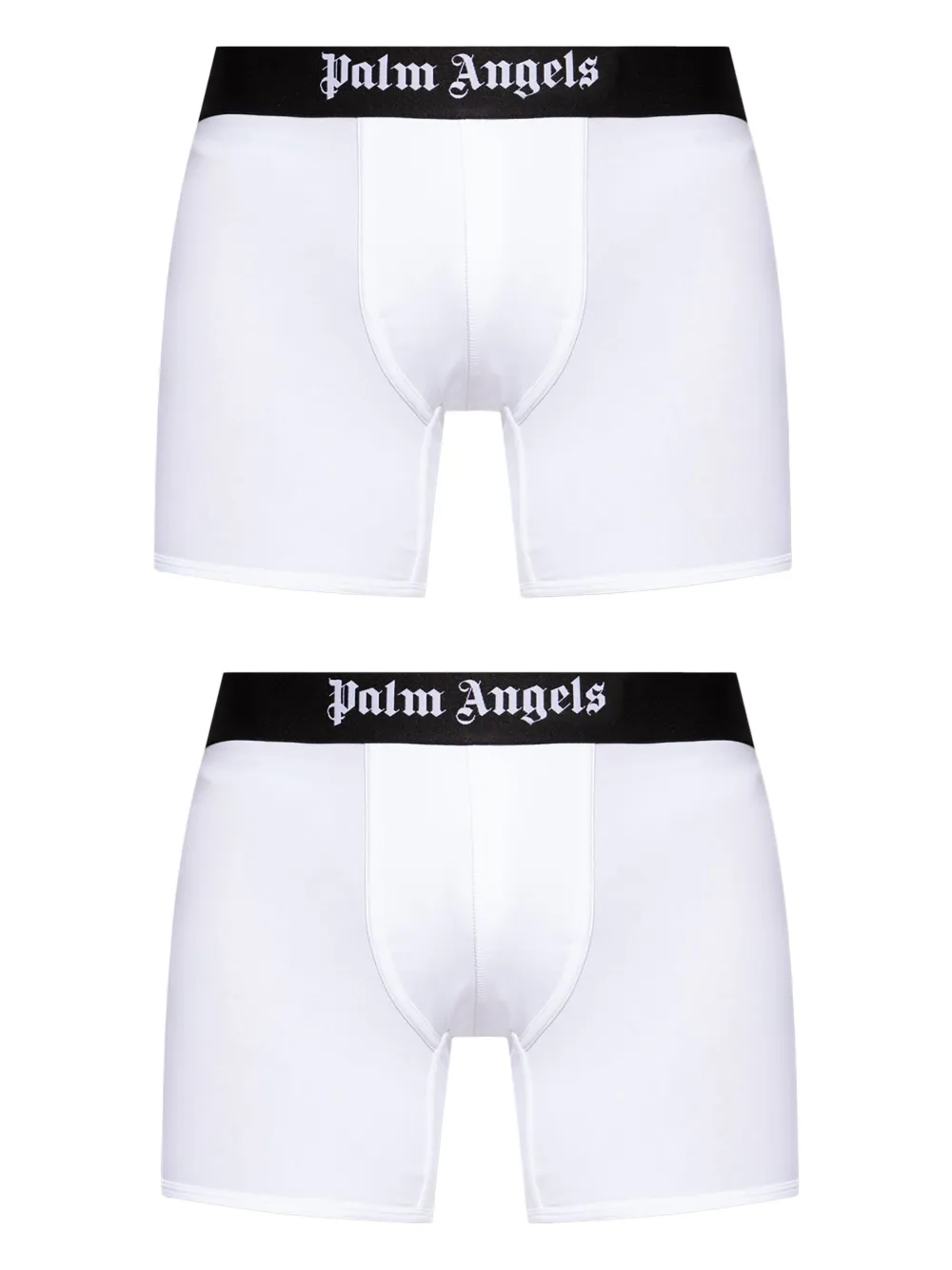 Palm Angels Twee boxershorts met logoband Wit