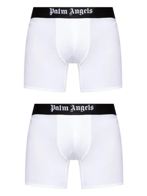 Palm Angels set de  dos bóxeres con logo en la pretina