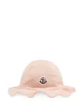 Moncler Enfant logo-appliqué bucket hat - Pink