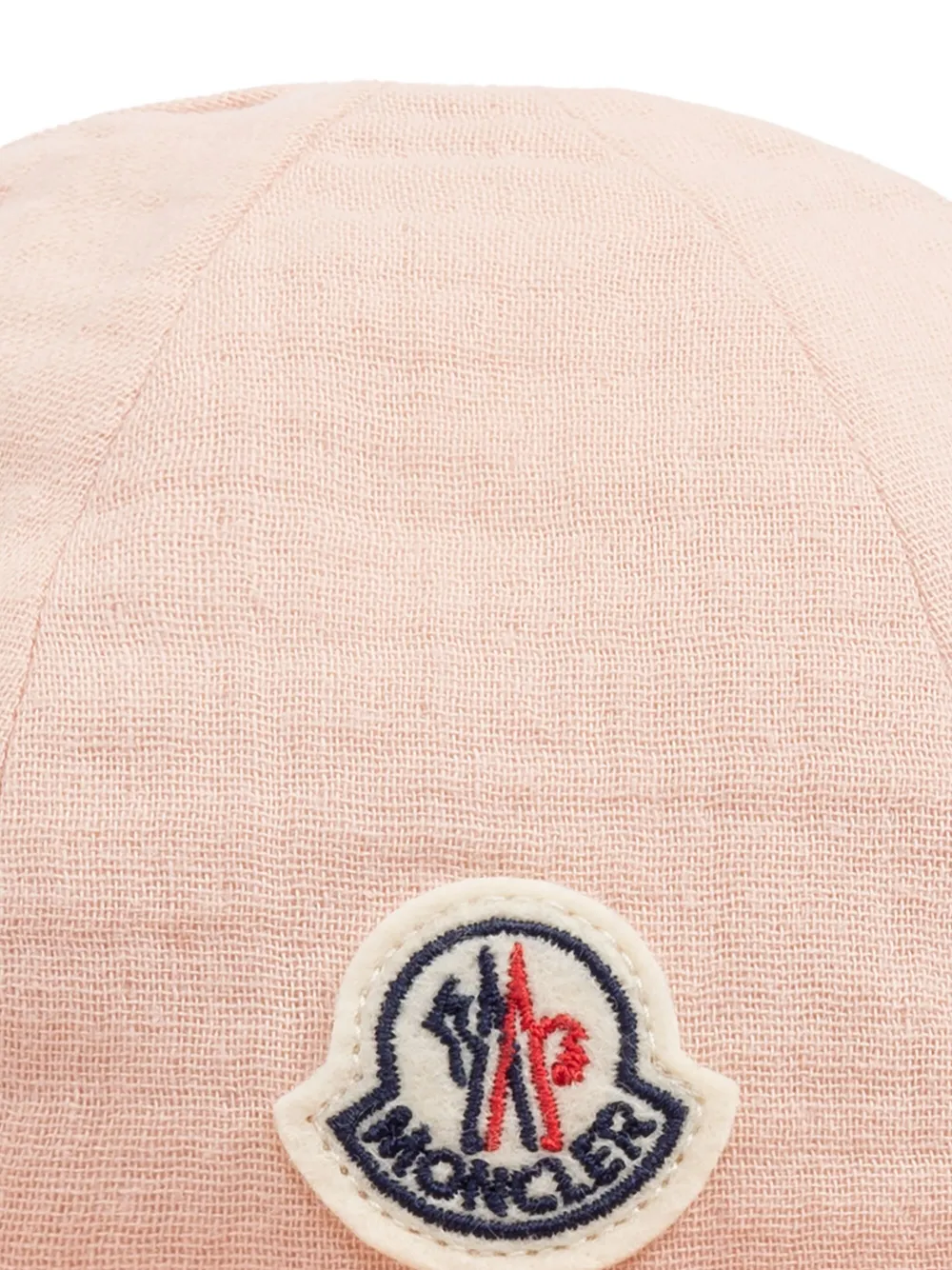 Moncler Enfant Vissershoed met logo-applicatie Roze